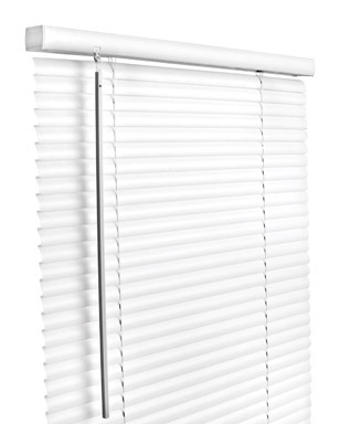 Living Accents Vinyl 1 in. Blinds 23 in. W X 64 in. H White Cordless