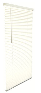 Living Accents Vinyl 1 in. Blinds 48 in. W X 64 in. H Alabaster Cordless