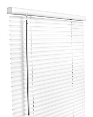 Living Accents Vinyl 1 in. Blinds 31 in. W X 64 in. H White Cordless