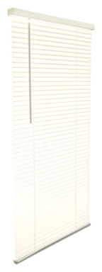 Living Accents Vinyl 1 in. Blinds 46 in. W X 64 in. H Alabaster Cordless