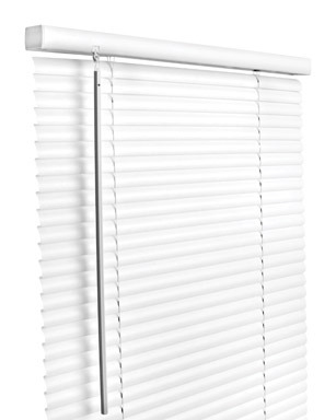 Living Accents Vinyl 1 in. Blinds 48 in. W X 64 in. H White Cordless