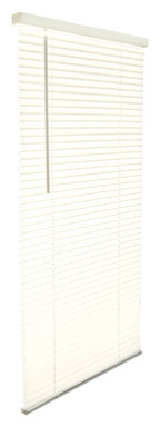 Living Accents Vinyl 1 in. Blinds 23 in. W X 42 in. H Alabaster Cordless