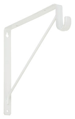 SHELF/ROD BRACKET WHT