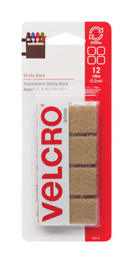 VELCRO SQUARE STICK BEIG