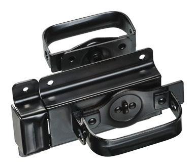 SWINGING DOOR LATCH BLACK 1PK ds