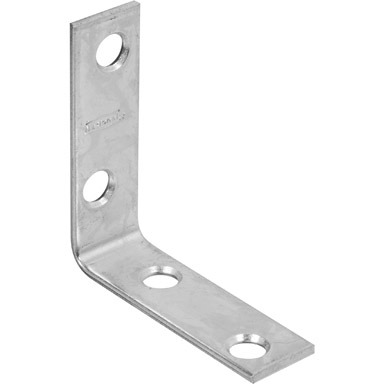 2"X5/8" Zinc Corner Brace