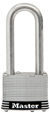 Master Lock 4-3/8 in. H X 2 in. W Stainless Steel 4-Pin Tumbler Padlock 1 pk Keyed Alike