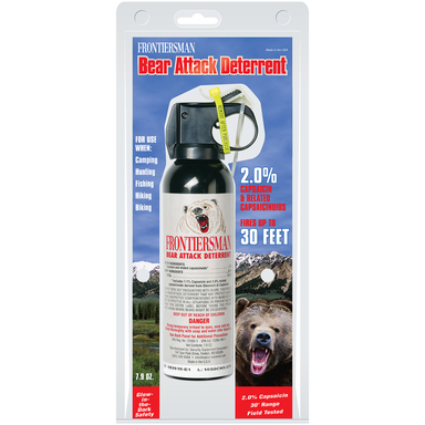 Frontiersman Clear Aluminum/Plastic Bear Spray