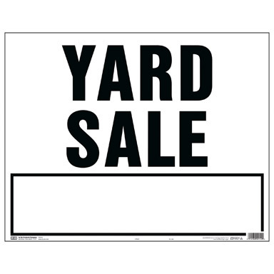 YARD SALE SIGN