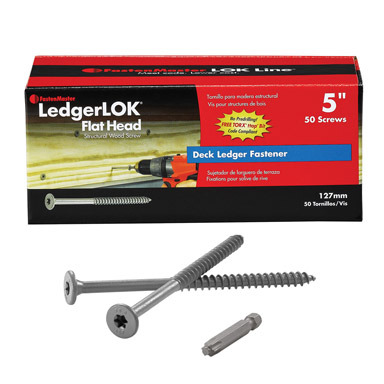 5" LEDGER FLAT FASTENER 50/CT