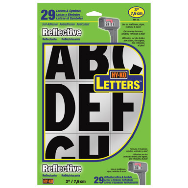 REFLECTIVE LETTERS 3"