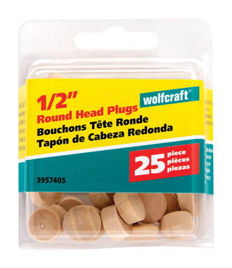 1/2" Tapon Cabeza Redonda 25pc