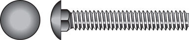 BOLT CARRIAGE 1/4X3/4 SS