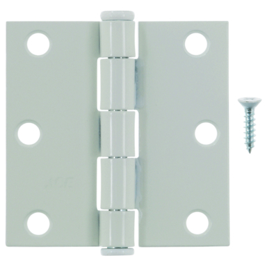 HINGE 3" WHT ACE 1PK