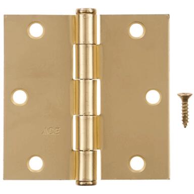 RES DOOR HINGE 3.5" SAT BRS