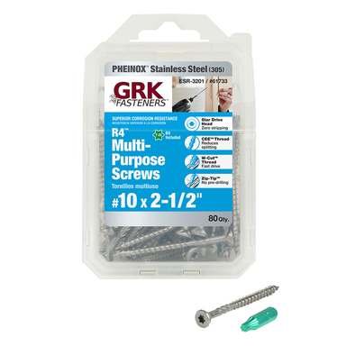 GRK R4 SS 10 X 2 1/2 MULTI P 80P