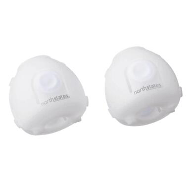 2PK DOOR KNOB COVER WHT