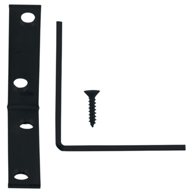 CRNR BRACE 2.5" BLK 4PK