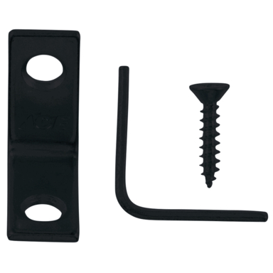 CRNR BRACE 1" BLK 4PK
