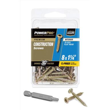 25PK 8x1.25" All Purpose Screws