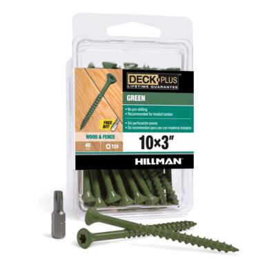 DCK SCREW 10X3" FLT 40PK