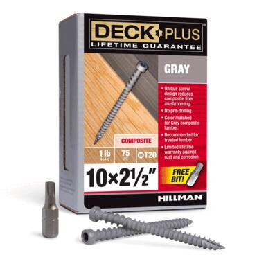 CMP SCREW 10X2.5" GRY 1#
