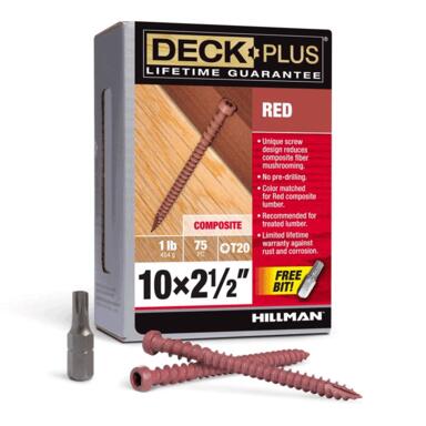 CMP SCREW 10X2.5" RED 1#