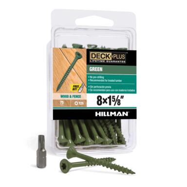 DCKSCRW 8X1.625"FLT 75PK