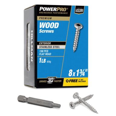 LB 8x1.75 SS Outdoor Screws