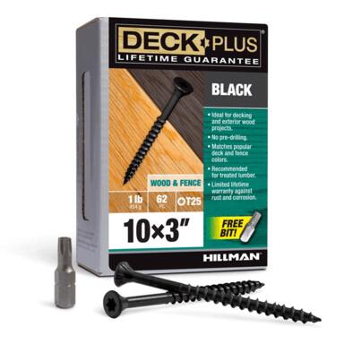 DECK SCREW 10X3" STR 1#