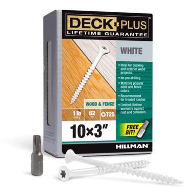 DECK SCREW 10X3" STR 1#