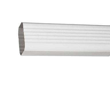 DOWNSPOUT 3"X4" ALUM WHT