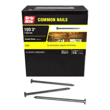 5LB 3" 10D Bright Common Nail