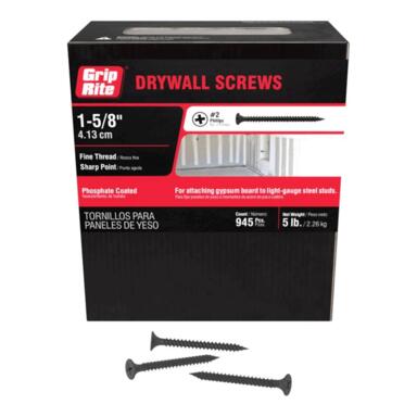5LB 1-5/8" Fine Drywall Screws