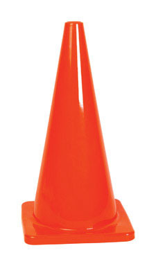 SAFETY CONE POLY 28"ORNG
