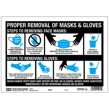 SIGN PPE REMOVAL 8.5X12"