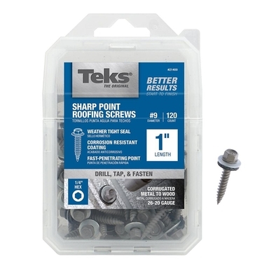 ROOF SCREW #9X1" 120PK