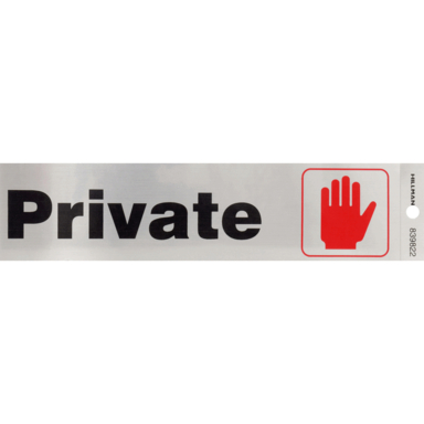 Private Decal 2"X8"