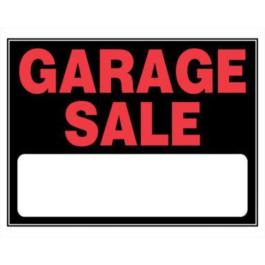 Garage Sale Sign 15"X19"
