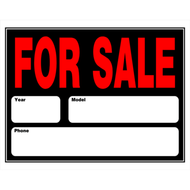 Sign For Sale 15x19