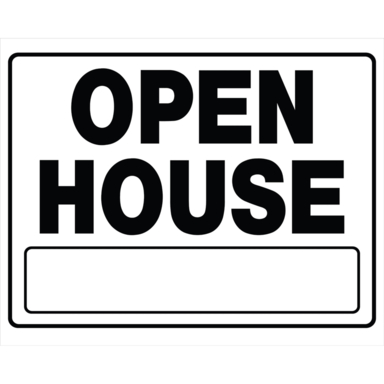 Open House Sign 20X24"