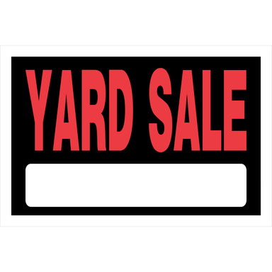 Yard Sale Sign 8x12"