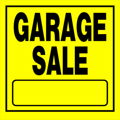 Sign Garage Sale 11x11"