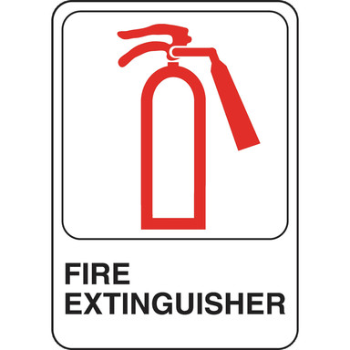 Sign Fire Extngshr 5x7"