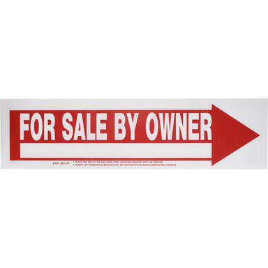 SIGN FOR SALE ARRW 6X24"