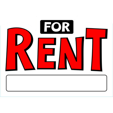 Sign For Rent 10x14"