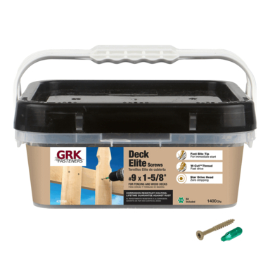 Grk Deck Screw #9x1-5/8" 1400pk