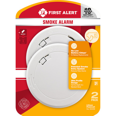 SMOKE DETECTOR BTRY 2PK