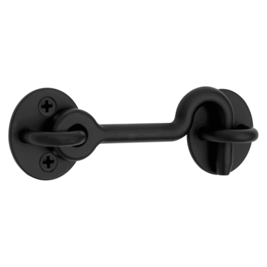 BARN DOOR HOOK & EYE MATTE BLACK