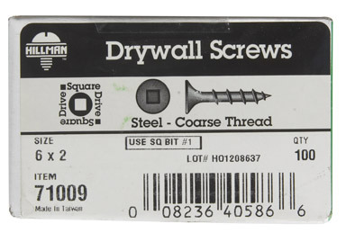 Drywall Sqr Drv Cs 6x2"